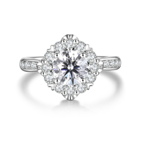 Luxurious Halo Diamond Ring 