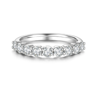 Platinum 950 VVS Diamond Ring | 0.987ct Total Weight | D-E Color 