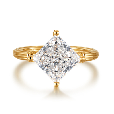 Vintage Princess Cut Ring｜ 3.22Ct 