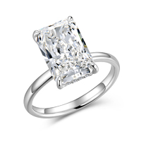 PT950 Platinum with Radiant-Cut Diamond & Four-Prong Setting